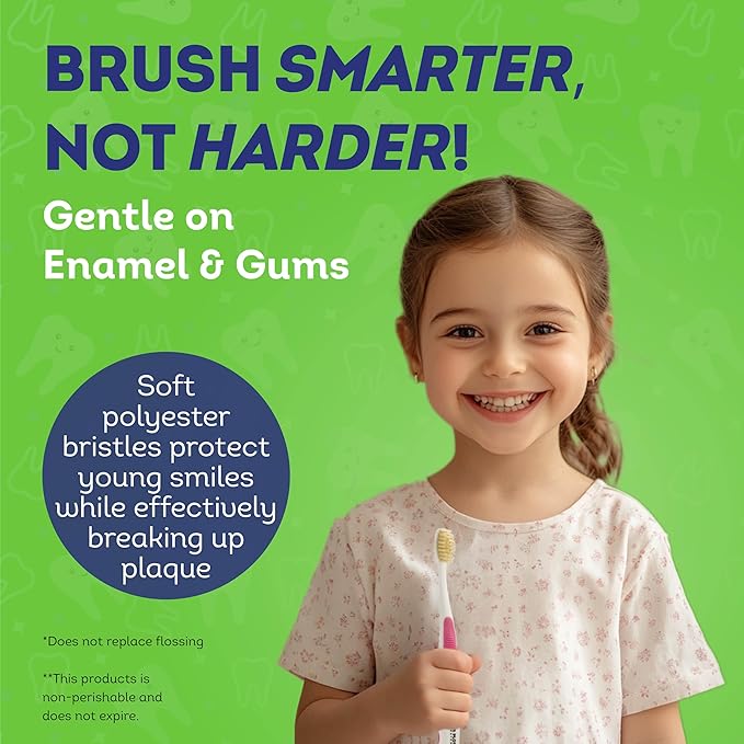 MOUTHWATCHERS Soft Kids Toothbrush, 2 Manual Flossing Toothbrushes and 2 Strawberry, Organic, SLS Free, Fluoride Free Toothpastes, 3 oz, Gift Set, by Dr. Plotka's