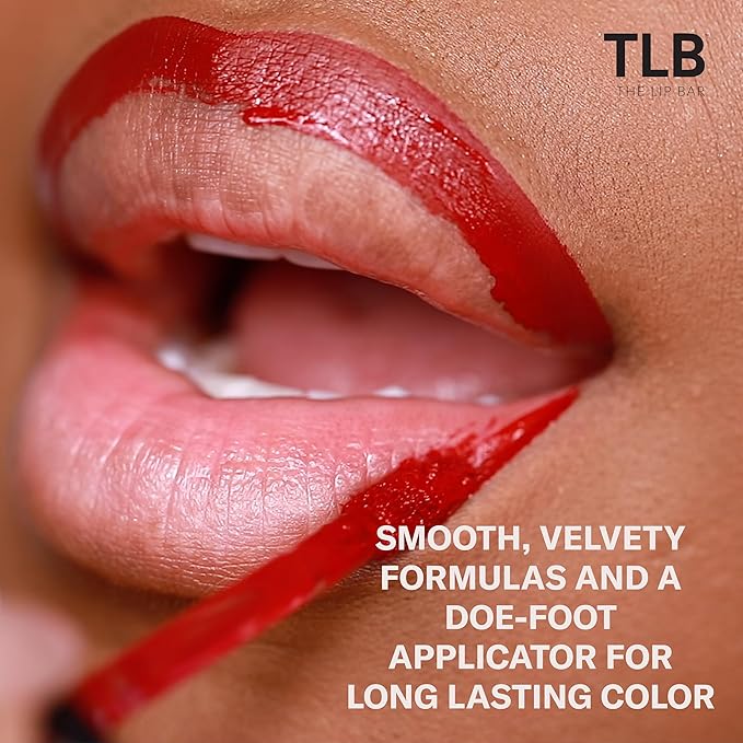 The Lip Bar - Nonstop Liquid Matte Lipstick, Boy Trouble (Red-Orange) - High Pigment - One Swipe - Long Lasting - Jojoba Oil & Vitamin E - Vegan & Cruelty Free - Makeup & Cosmetics - .24 fl oz
