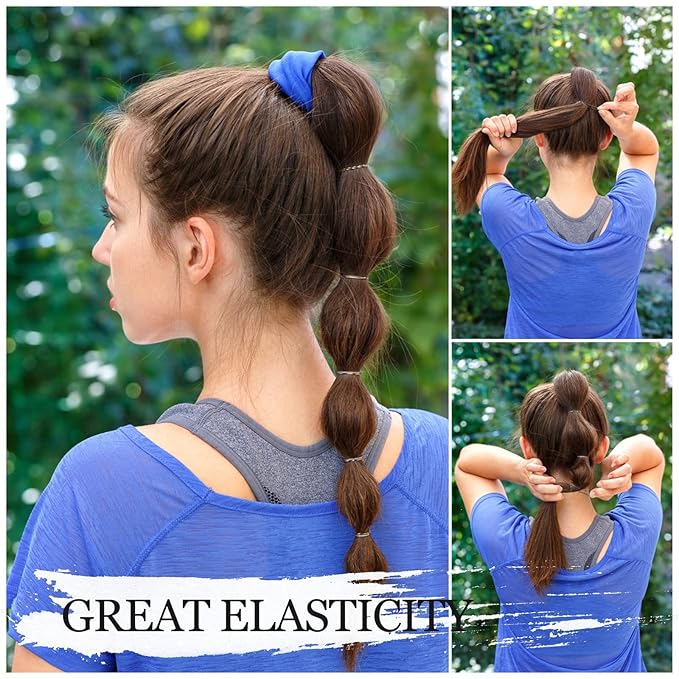 1000pcs Brown Mini Rubber Bands, Soft Small Hair Ties for Kids Toddlers Girls, Elastic Ponytail Accessories, No Damage Baby Hair Styling (Brown)