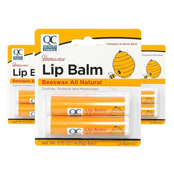 Quality Choice Beeswax Lip Balm All 0.15oz