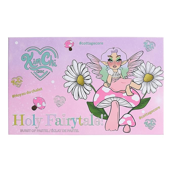 KimChiChic Beauty Holy Fairytale Palette – 40 Color Eyeshadow Palette, Highly Pigmented, Blendable, Long Lasting, Cruelty Free Cottagecore 1.26oz