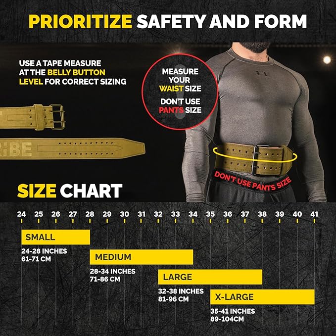 5mm Premium Weight Lifting Belt - 100% Genuine