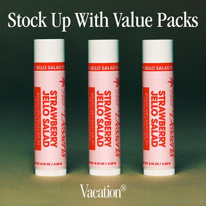 Vacation Strawberry Jello Salad SPF 30