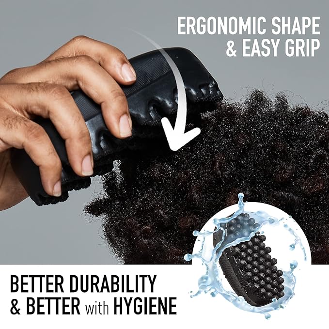 Red by Kiss Bow Wow X Twist King Luxury Twist Styler Washable, Durable, Crumb Free, Twist Brush for Afro Curl (Curved&Dense)