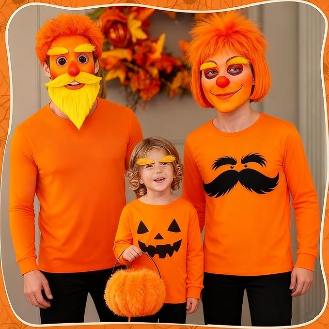 Go Ho Orange Face Paint Stick,Water Based Cream Orange Face Body Paint Washable for Halloween Cosplay SFX Tiger Pumpkin Makeup
