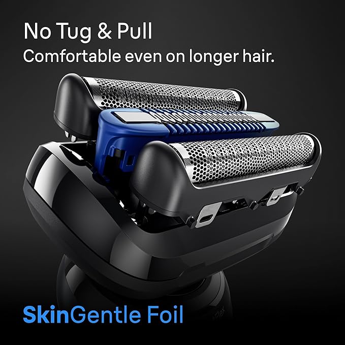 Braun Electric Razor for Men Series 6 with Precision Trimmer, Extra Shaver Head, 4-in-1 Clean & Charge Center, Travel Case, S6 6177ps