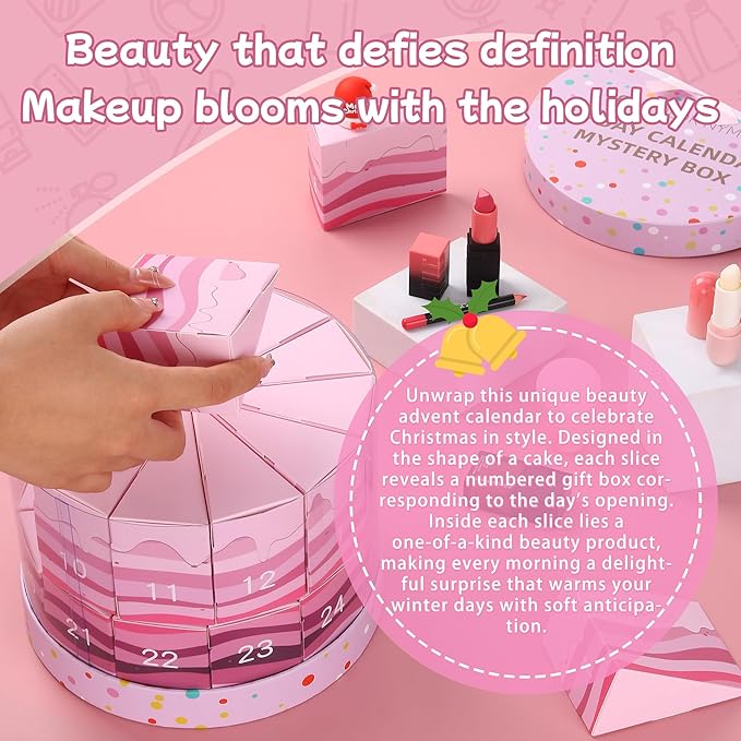 24 Pcs Exquisite Makeup Gift Set - Birthday Gifts for Women, Valentines Day Surprise for Girlfriend Wife Sister Friend Teacher Nurse
