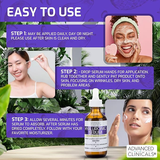 Advanced clinicals hyaluronic acid face