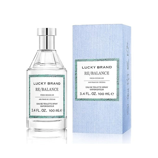 Lucky Brand Re/Balance The New Sustainably-Inspired & Harmonious Mood-Evoking Unisex Fragrance For Women & Men, 3.4 Fl Oz EDT Spray (Pack of 1)