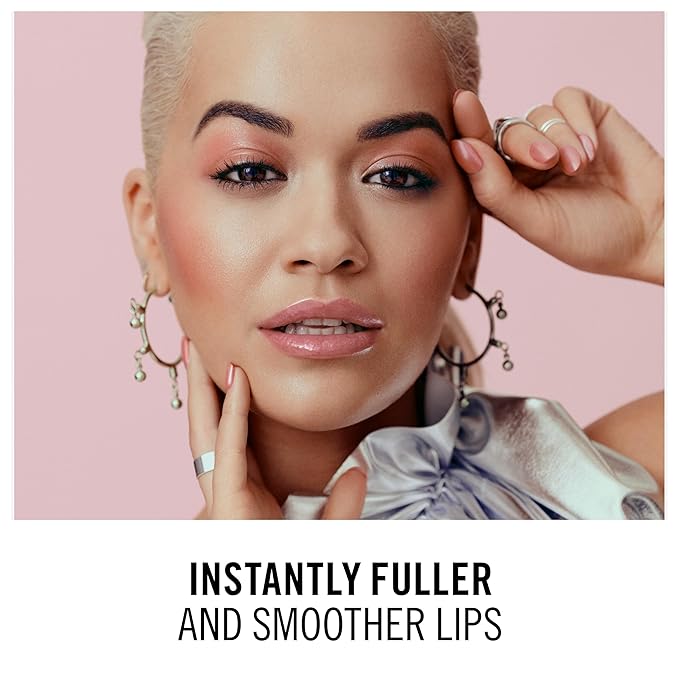 Rimmel Stay Plumped Lip Gloss, 801 Angel Shimmer, Pack of 3