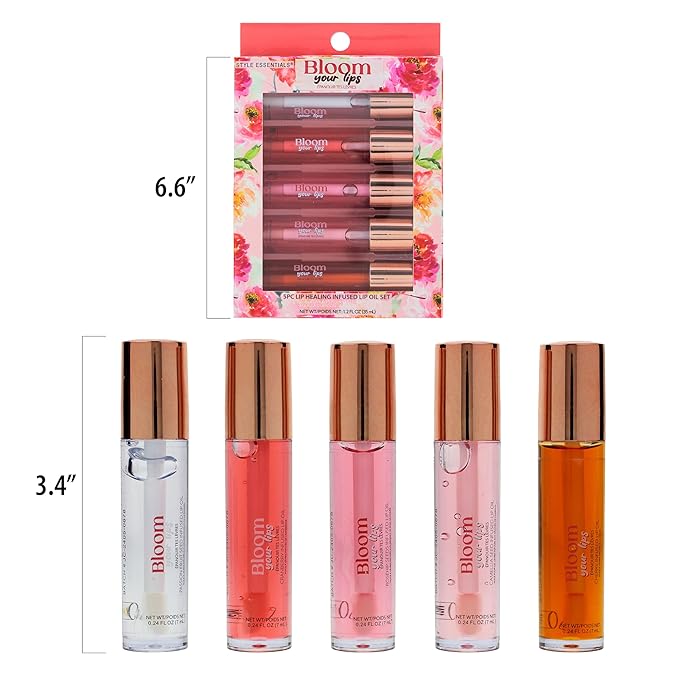 Expressions 5pc Lip Oil Set - (FLORAL)