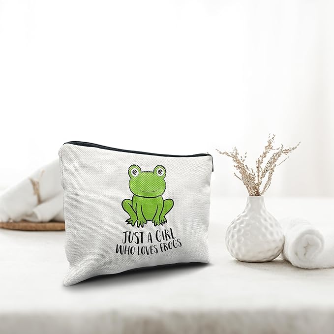 Nogrit Frog Makeup Bag - Cosmetic Toiletry Travel Bag, Funny Frog Gift for Lovers