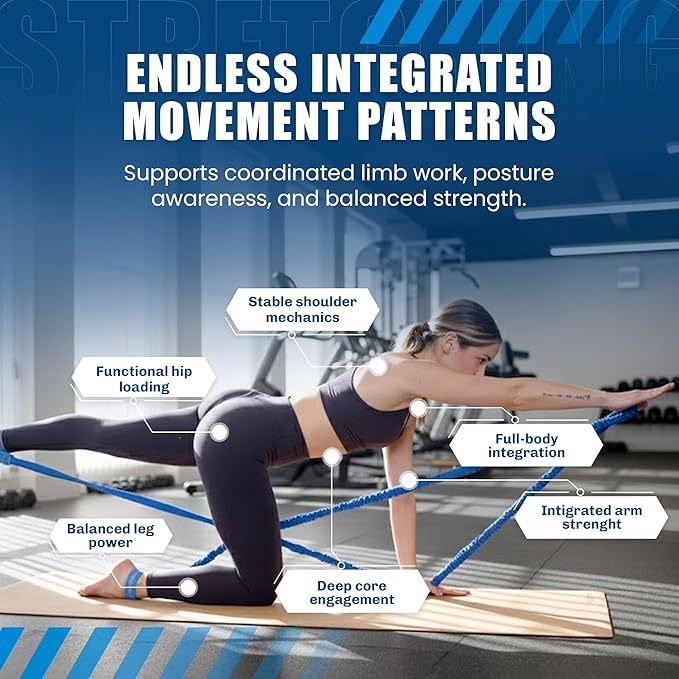 Konnections Fabric Covered Resistance Band Revolutionary Pilates Enhancement Tool for Strength, Flexibility and Precision
