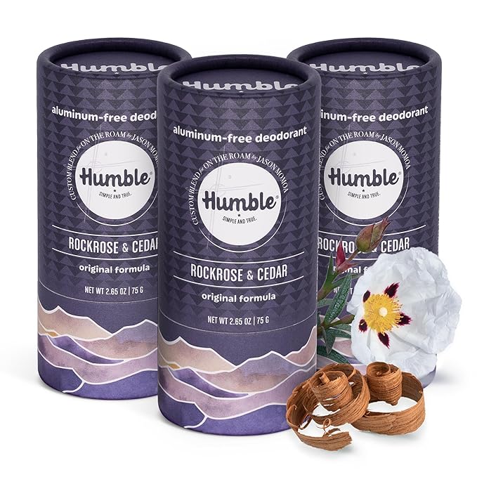 Humble Brands Rockrose & Cedar Deodorant 3 Pack