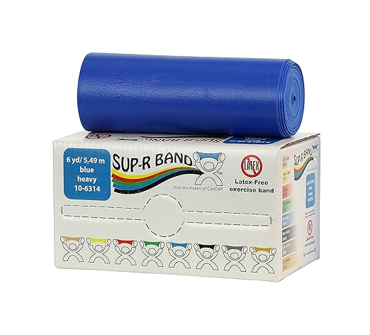 CanDo Sup-R Band Latex Free Exercise Band 6 Yard 4, Heavy