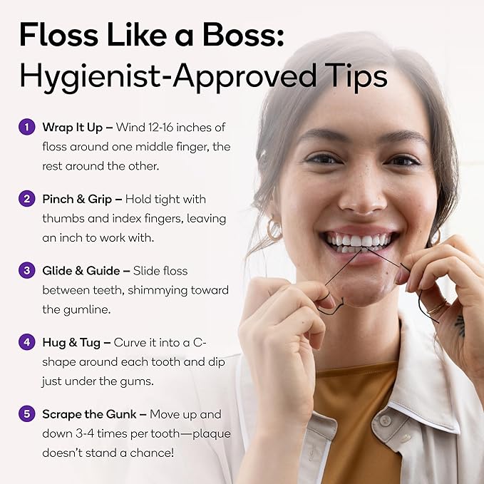 BURST Travel Expanding Dental Floss (12 Pack, 5.5 Yards Each) | Mini Mint Eucalyptus Tooth Floss for On-The-Go | Stain Absorbing, Xylitol-Coated, Vegan | Paraben Free Expanding Floss