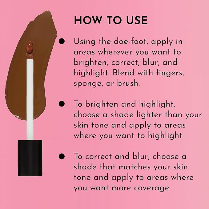 Lawless Conseal The Deal Lightweight Longwear Everyday Concealer - Clove - with Antioxidants and Caffeine to Reduce Dark Circles and Puffiness. Long-Wearing and Self-Setting, Silicone-Free - 5 ml.