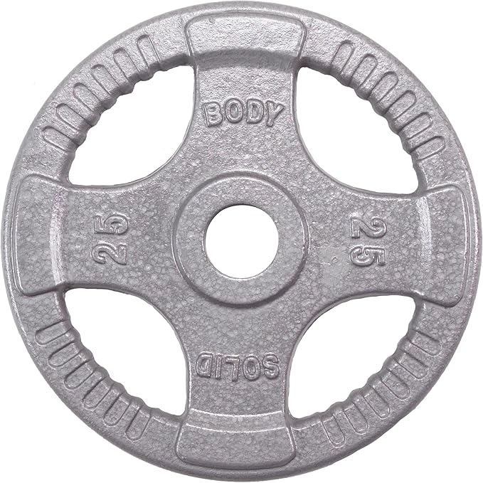 Body-Solid Cast Iron Olympic Quad Grip Design Weight 2 Inch