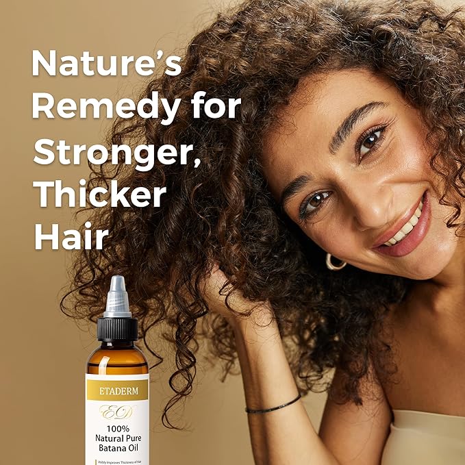 Raw Batana Oil for Hair Growth - Natural Hair Growth Oil & Hair Care Solution for Stronger and Thicker Hair - Stimulates Regrowth, Nourishes and Repairs Damage - Miskito and Honduran Formula