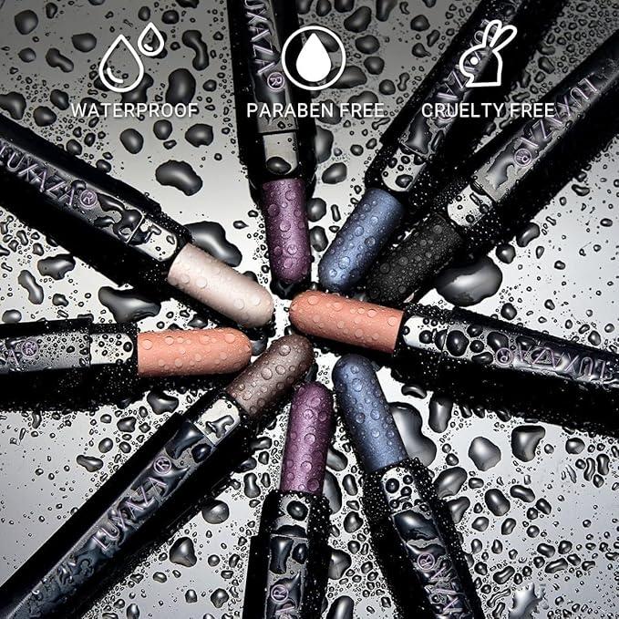 6PCS Eyeshadow Stick Makeup Sets, Shimmer,Eye Brightener Stick,Long Lasting Matte and Metallic Eyeshadow Pencil Crayon, A07-Blue Grey