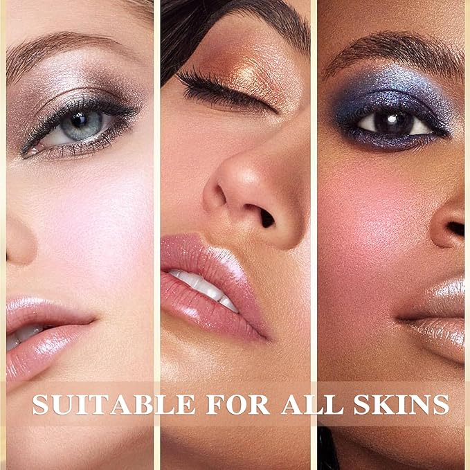 Cream Blush Stick with Brush,Waterproof Multi Cream Blush Skin F3