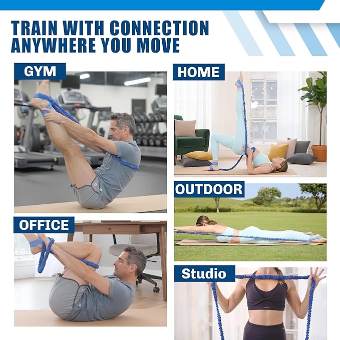 Konnections Fabric Covered Resistance Band Revolutionary Pilates Enhancement Tool for Strength, Flexibility and Precision