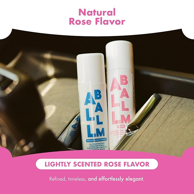 Zizia Rose Multi Balm Stick – Moisturizing and Hydrating Stick for Lips, Hands & Body – with Shea Butter, Jojoba Oil, Aloe Vera, Calendula – Beauty Moisturizer - Travel Essentials - 0.5 oz