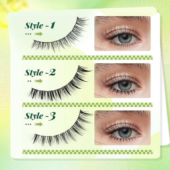 KEYYOU Bottom Lash Clusters DIY Eyelash Extensions 3 Styles Lower Lashes Wispy Bottom Individual Lashes 5-7mm Natural Thin Band Eyelash Clusters (Full)