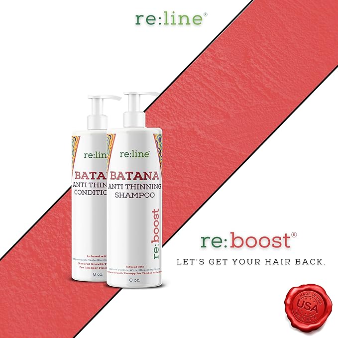 Batana Shampoo and Conditioner for Thinning Hair I Shampoo and Conditioner for Men & Women with Raw Organic Batana Oil for Growth I Shampoo and Conditioner Set for Hair Growth DR SEBI