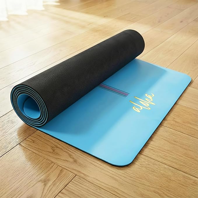 Aloha Bliss Premium Yoga Mat – 72” x 27 - Thick, Non-Slip & Durable | Sweat-Resistant, Lightweight & Portable | Perfect for Yoga, Pilates, Home Workouts, Gym & Studio Practice - Eco-Friendly