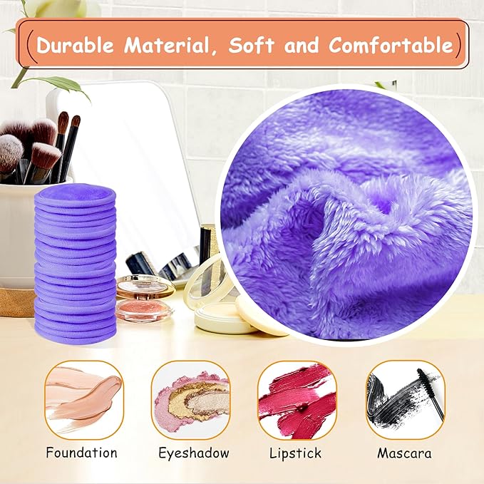 20 packs reusable makeup remover