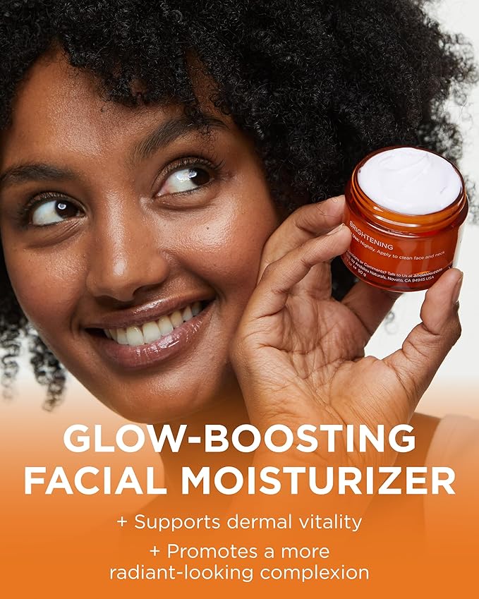 Andalou Naturals Probiotic + Vitamin C Renewal Cream - Complexion Enhancing Hydrating Face Moisturizer - Helps Promote Firmer Skin & More Even Tone - Lightweight, Non-Greasy Formula - 1.7 Oz