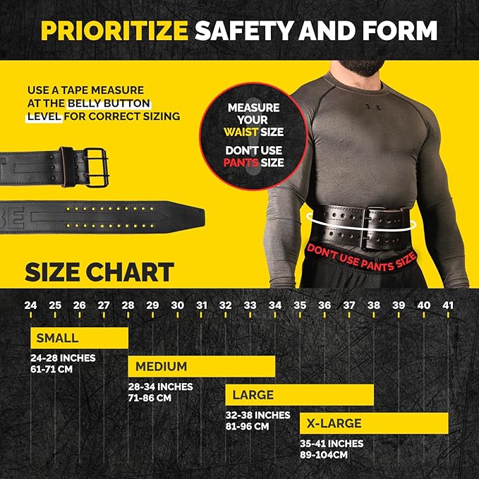 5mm Premium Weight Lifting Belt - 100% Genuine