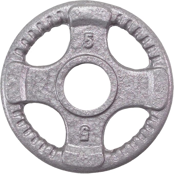 Body-Solid Cast Iron Olympic Quad Grip Design Weight 2 Inch