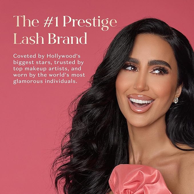 Lilly Lashes Self Adhesive Eyelashes (Half Lashes), No Lash Glue Needed, Body Heat Activated Press on Lashes, Reusable Self Adhesive Eyelashes Up to 5x, Easy to Apply & Remove (DayDreamer)