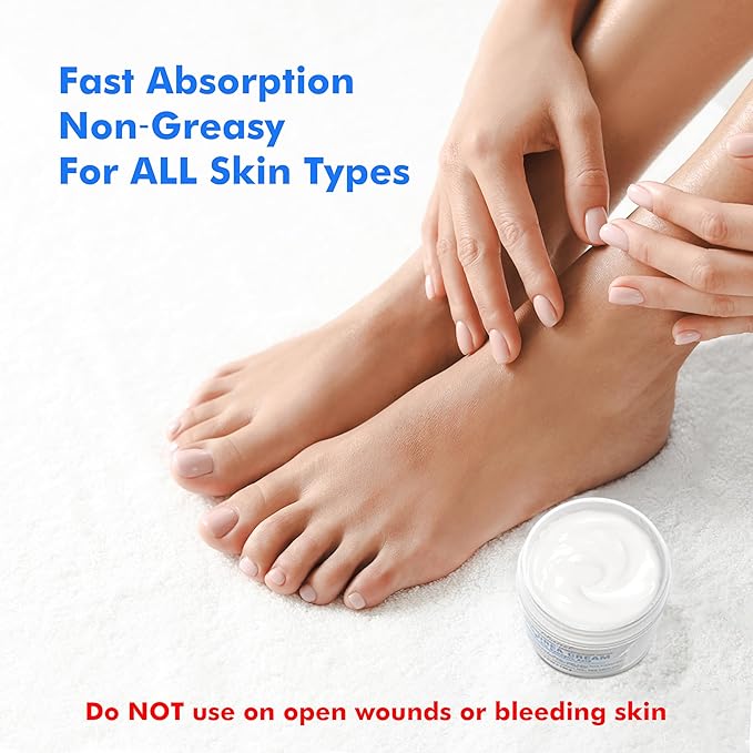 Ebanel Urea Cream 40% plus Salicylic Acid 2%, Foot Cream for Dry Cracked Heels Feet Knees Elbows Hands, Foot Dead Skin Cuticle Callus Remover Toenail Softener, Keratolytic Skin Barrier Repair, 2-Pack
