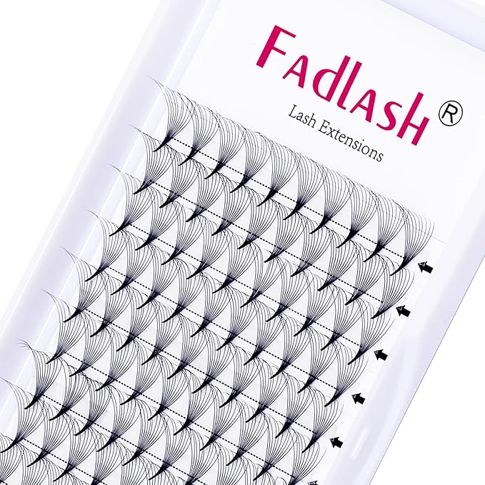 Premade Lash Extensions Fans 10D 0.07 D Pre Made Fanned Volume Lash Extensions Pointed Base Middle Stem Premade Lash Fans Supplies (10D-0.07D, 13-16mm)
