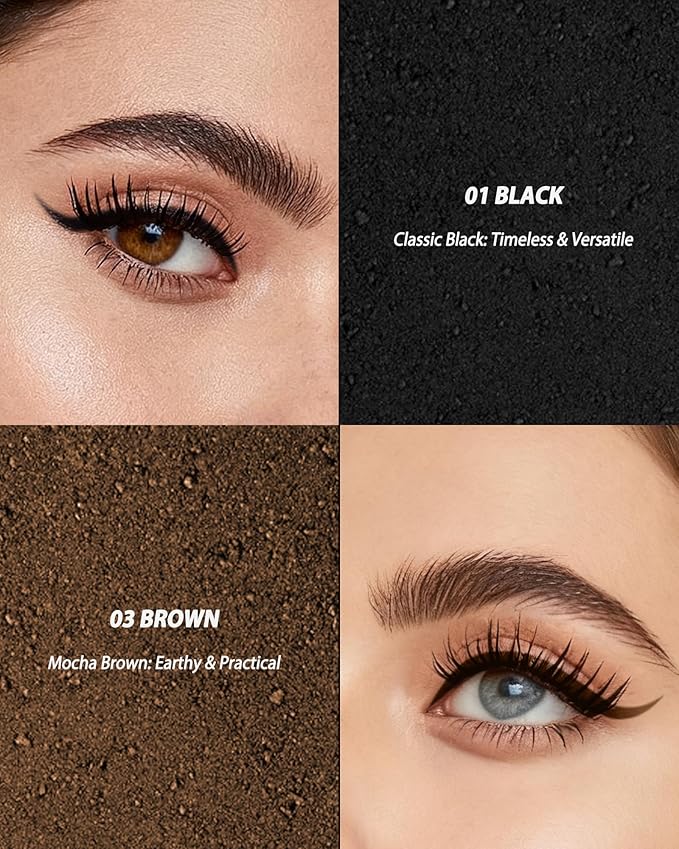 Brown Gel Eyeliner Pencil for Older Women, Waterproof & Smudge Proof Eyeliner with Sharpener & Brush, Retractable Matte Cream Gel Eye Liner Pencil Facial Makeup Gift for Mature Women, Girls 03 Brown