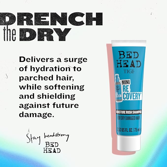 Bed Head by TIGI Recovery Shampoo, Travel Mini, 2.53 fl oz