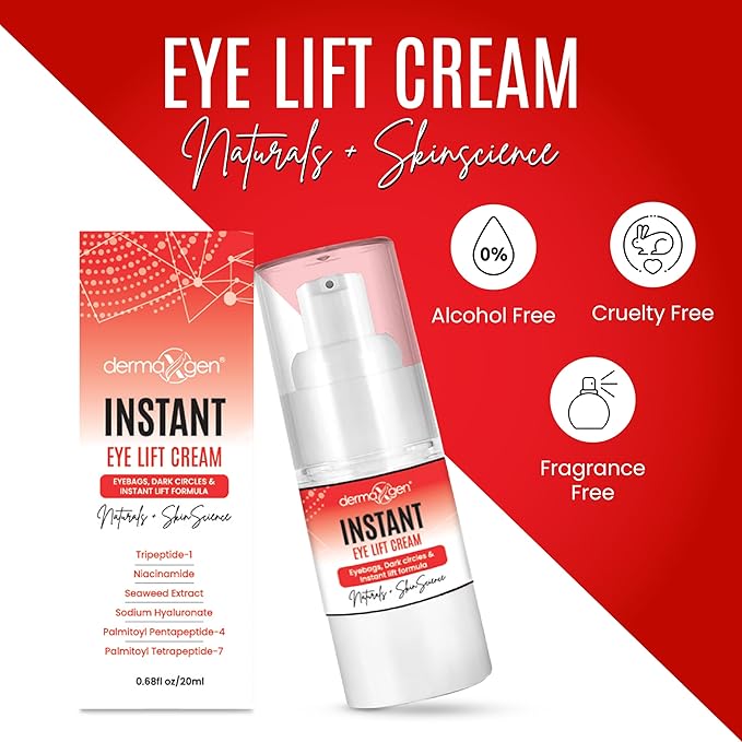 Rapid Reduction Eye Cream - Anti Aging Cream Treatment for Dark Circles - Instant Under Eye Moisturizer - Advanced Peptide Skin Tightening Formula - Instantly Removes Puffiness Wrinkles 20ml