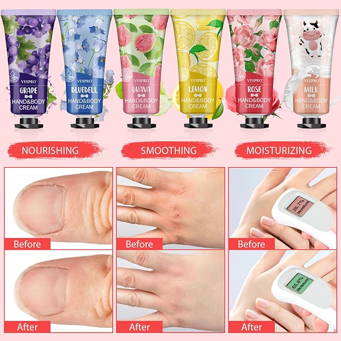 VESPRO 140 Pack Hand Cream Gifts Set, Valentines Day Gifts, Hand Lotion Travel Size for Dry Cracked Hands, Mini Hand Cream for Teacher Appreciation Gifts, Gifts for Mom and Birthday Gifts