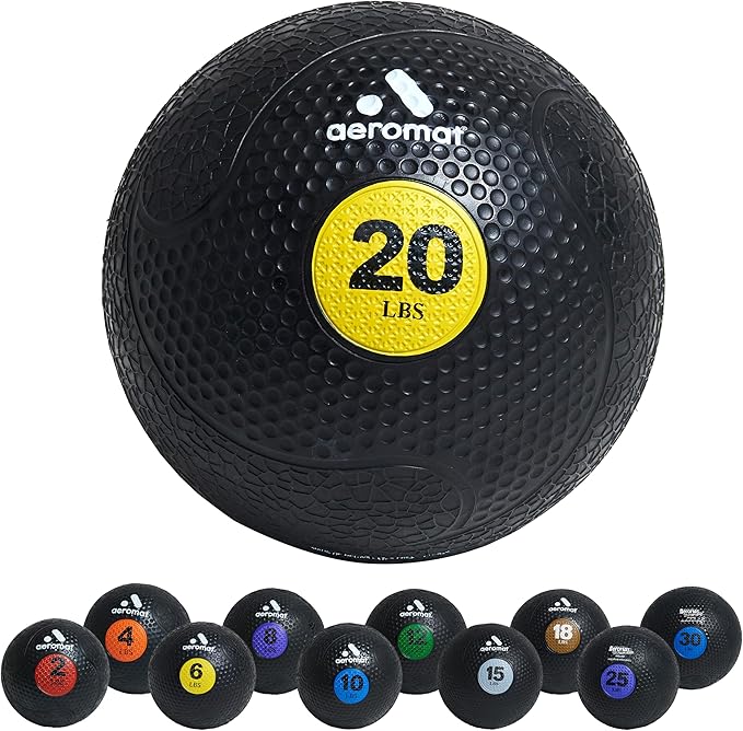 Aeromat Medicine Ball: Weighted Medicine Balls for Exercise 2-30lbs -