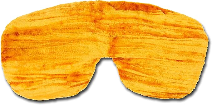 Candi Andi Handmade Weighted Sleep Eye Mask Yoga Pillow - Flax Seed Fill - Lavender Scented - Yellow - TEMFL-YW