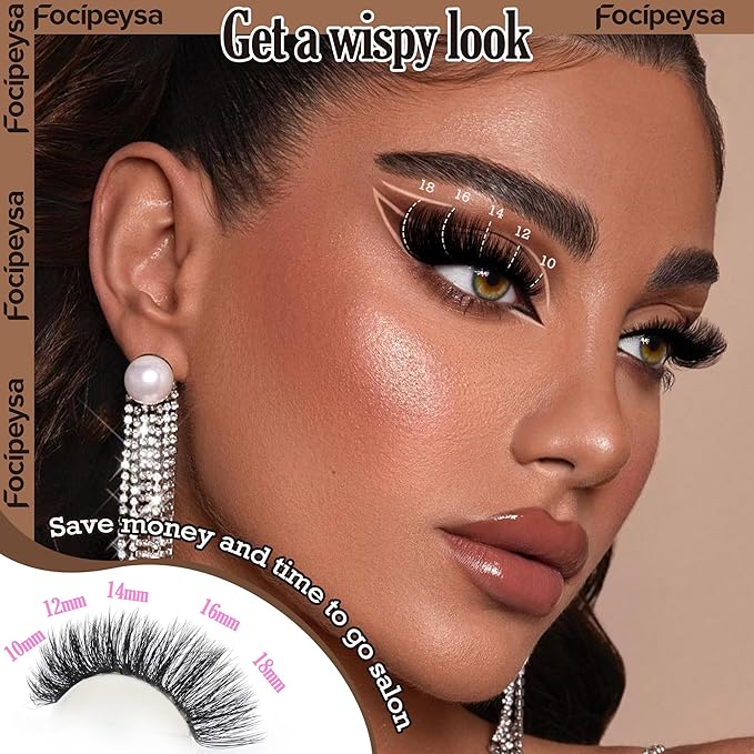 Fluffy Thick Lash Clusters DIY Eyelash Extension 10-18MIX D Curl Lash Clusters 100D Wispy Individual Eyelash Extensions Clusters Lashes DIY Fluffy Lash for Beginners by Focipeysa