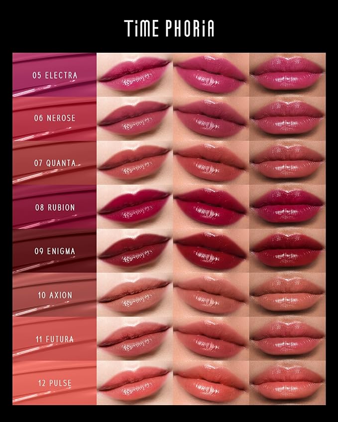 Stellar Dust Lip Stain 08 Rubion, Transfer-Proof &Smudge-Proof Lip Gloss, Ruby Purple Red Tinted Glossy Finish, High-Pigment Vibrant, Hydrating Lightweight Long-Lasting Lip Makeup for Women