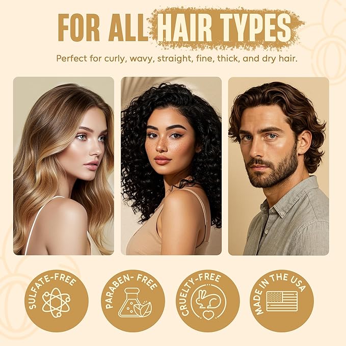 INFINA ESSENTIALS Shea Butter Shampoo & Conditioner Set | 16 fl oz Each | with Batana Oil & Argan Oil | Moisturizing, Strengthening & Frizz Control Formula | Supports Hair Growth & Adds Thickness