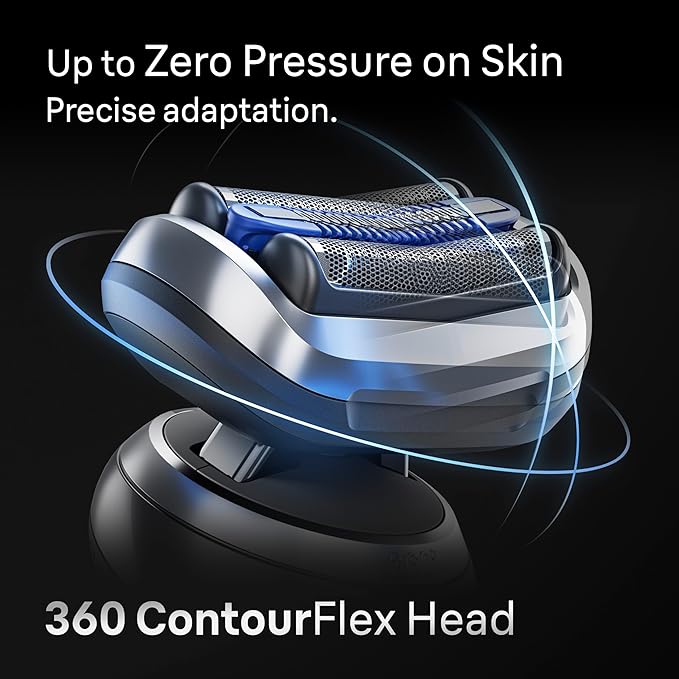 Braun Electric Razor for Men Series 7, Electric Shaver, Extra Head, Precision Trimmer, 4-in-1 Clean & Charge Center, Case, S7 7185cc
