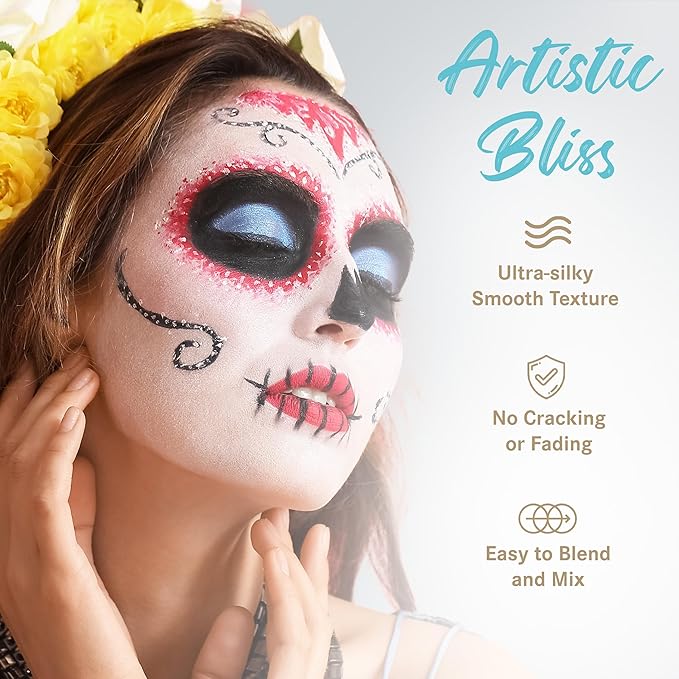 ColorMaster Eye Black Face Body Paint Stick (0.75oz) | Black Face Paint, Body Paint, Colored EyeBlack Baseball for Kids, & Foundation Cream Makeup, Face Painting Kit for Halloween