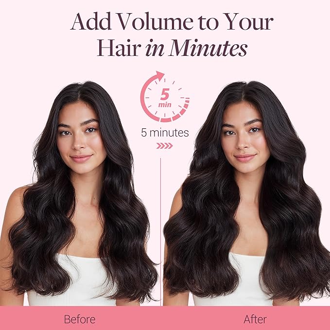 GOO GOO Invisi Edge Clip in Hair Extensions 20inch 130g 7Pcs Injected Seamless PU Clip in Hair Extensions, Virgin Real Human Hair, #1B Natural Black