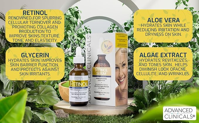 Advanced clinicals retinol facial serum
